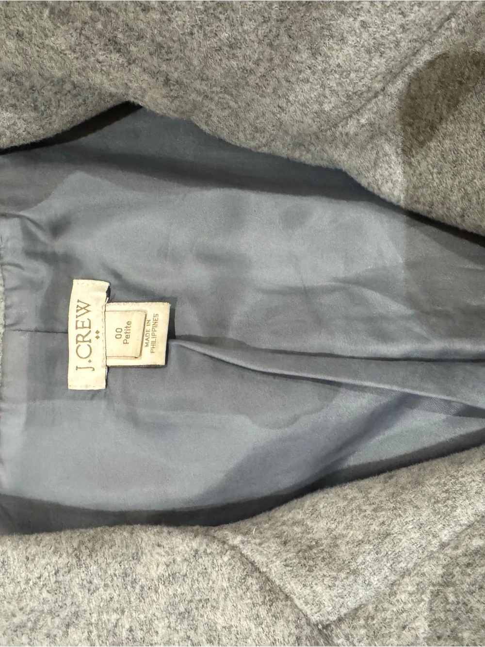 J. Crew Light Gray Coat - Picture 4 of 5